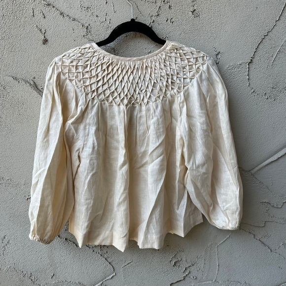 Innika Choo Hope Filthorts Blouse Top In Peach Size 0 US XS - Picture 7 of 11